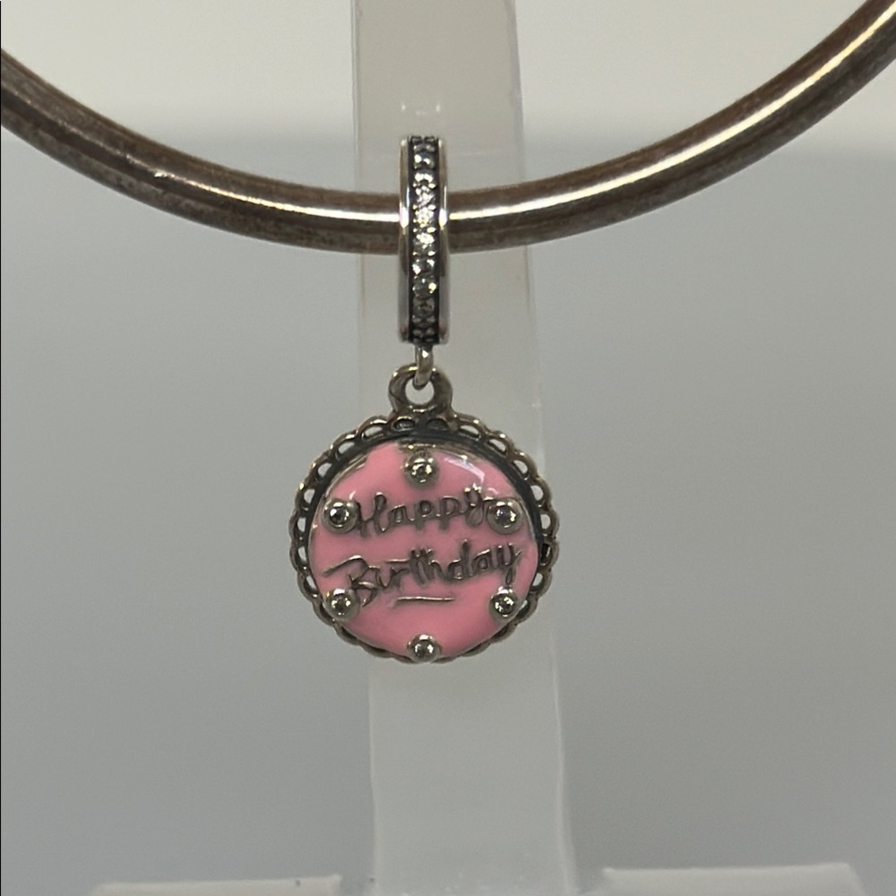 Pandora Pink and Silver Charm